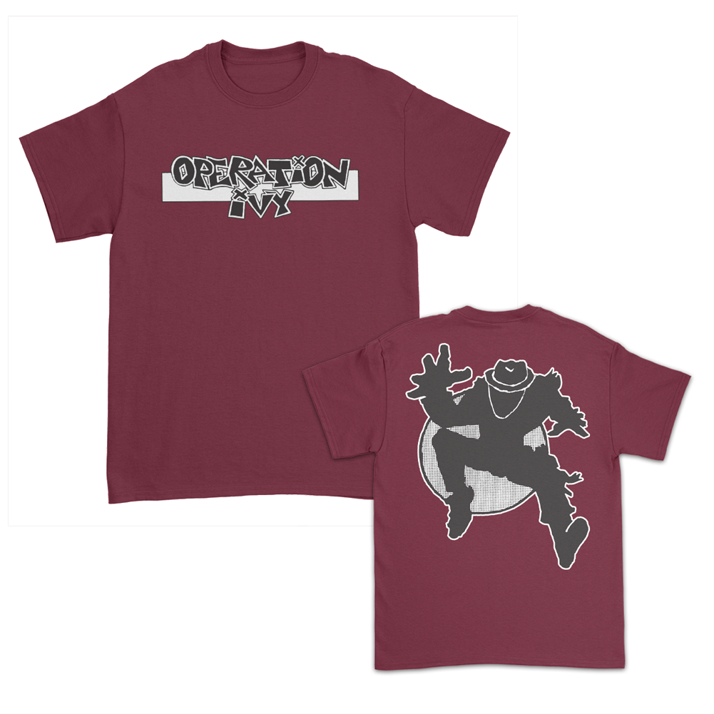Operation Ivy Logo Skank Man T-Shirt (Burgundy)